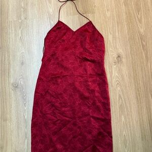 Banana Republic Backless Red Dress